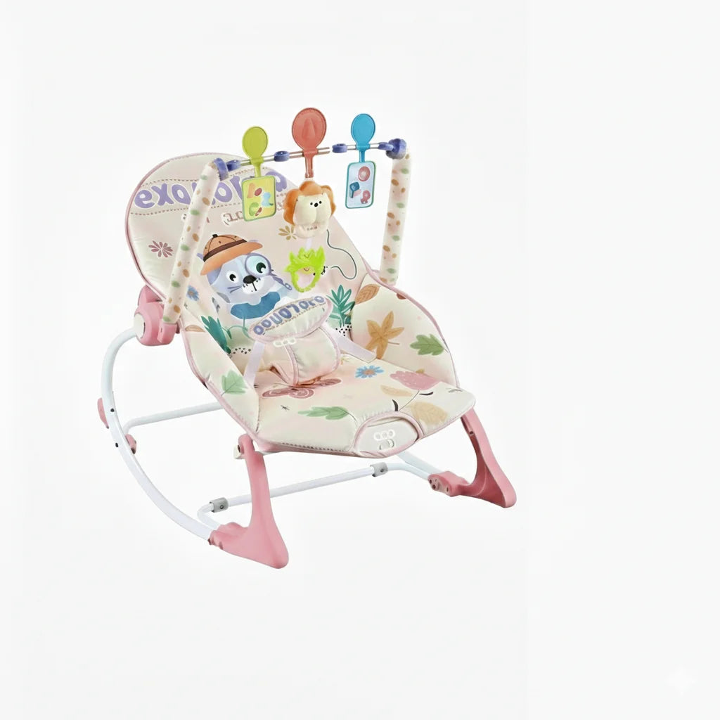 Baby Rocking Chair pink and beige