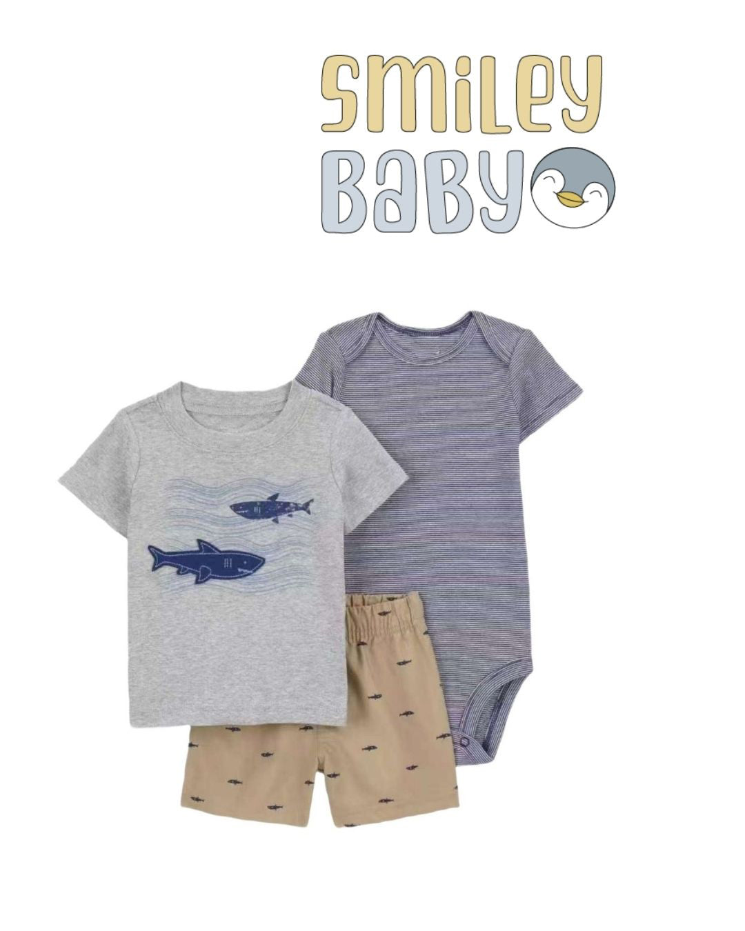 Baby 3-Piece GREY SHARK