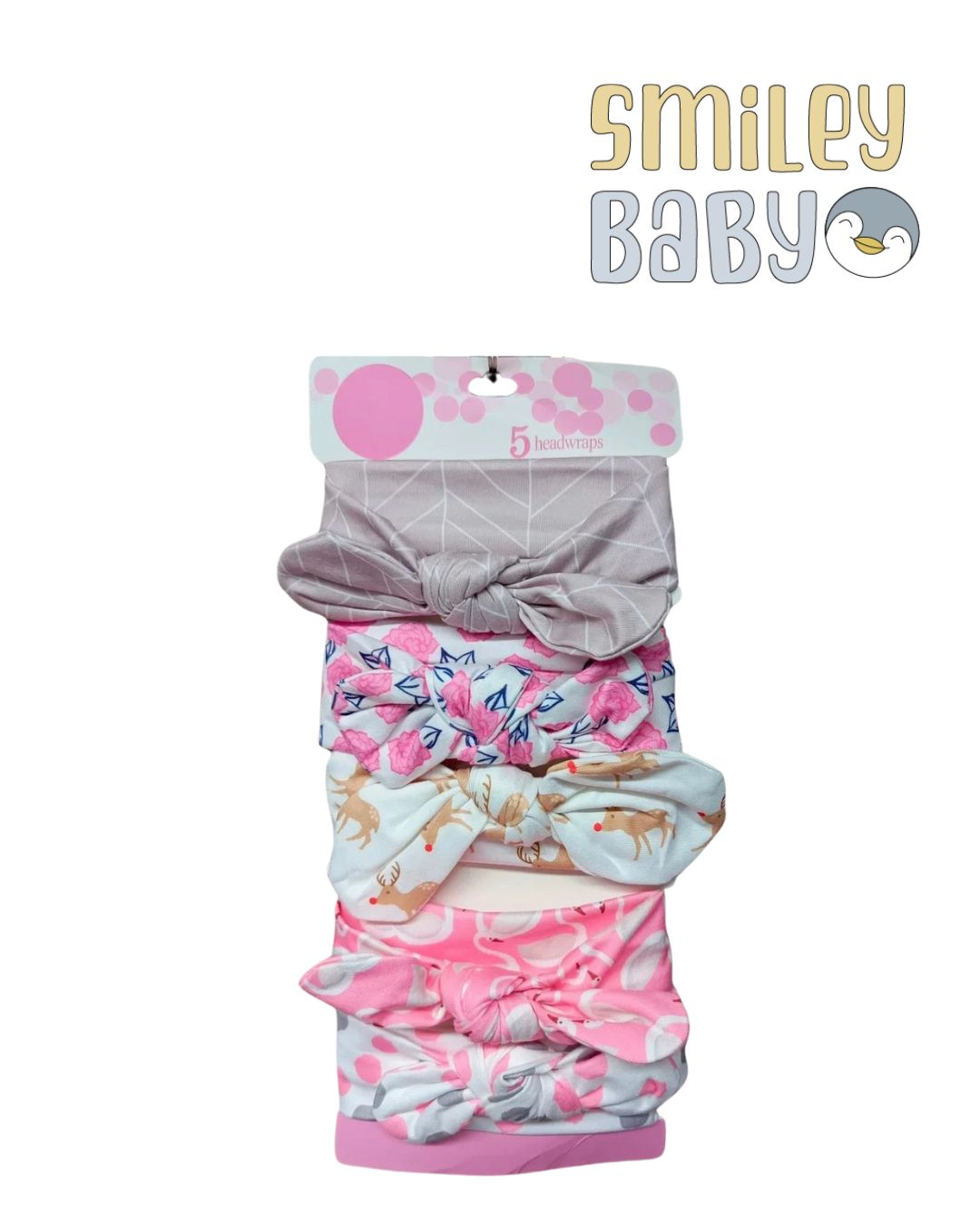 Hudson Baby Cotton Headband set 6pcs WHITE