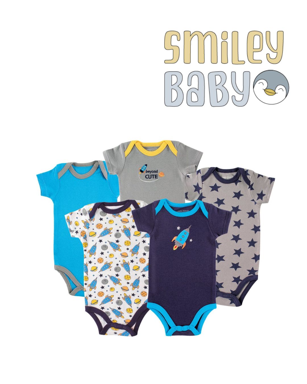 Baby Boy Cotton Bodysuits BEYOND CUTE