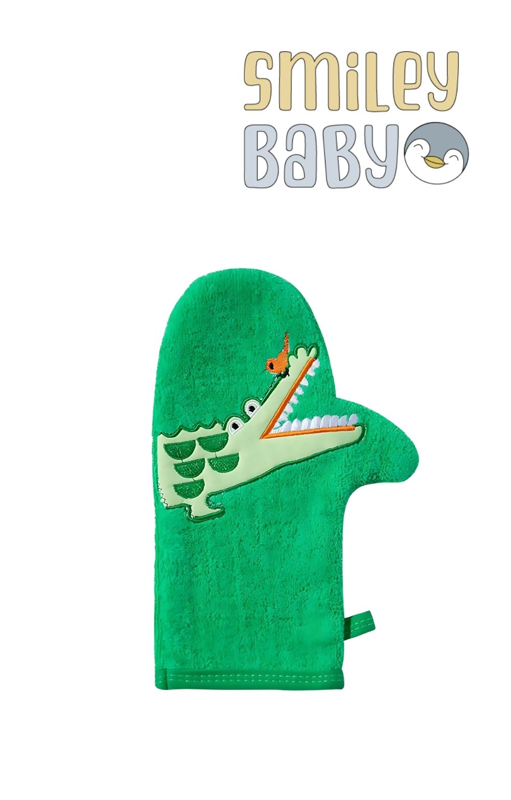 Baby Bath Mitt green crocodile
