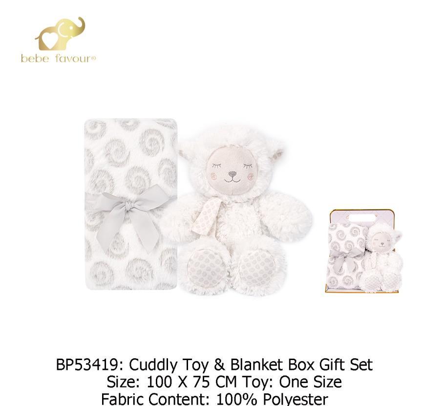 Baby Blanket & Plush Toy Set 53419 100x75cm