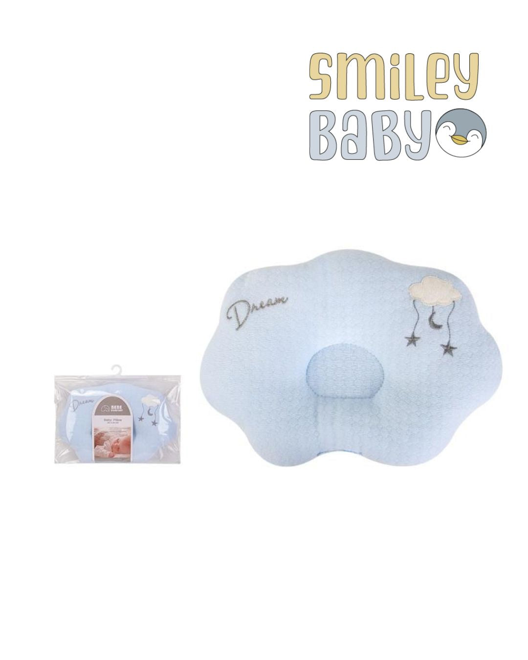 Baby Quilted Pillow BLUE DREAM