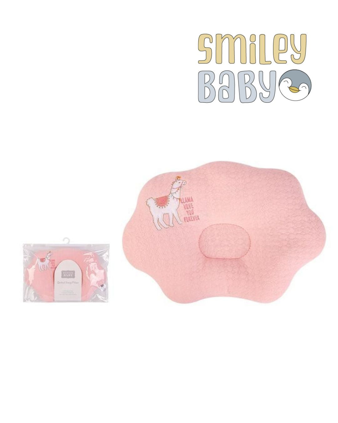 Baby Quilted Pillow PINK LAMA