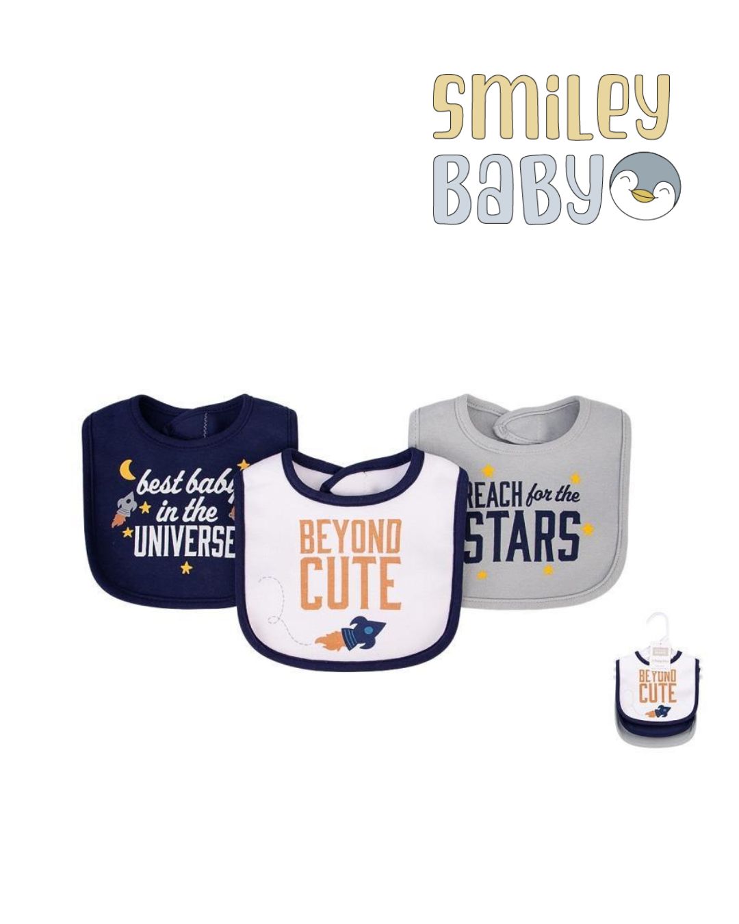 3Pcs Interlock Bibs beyono cute
