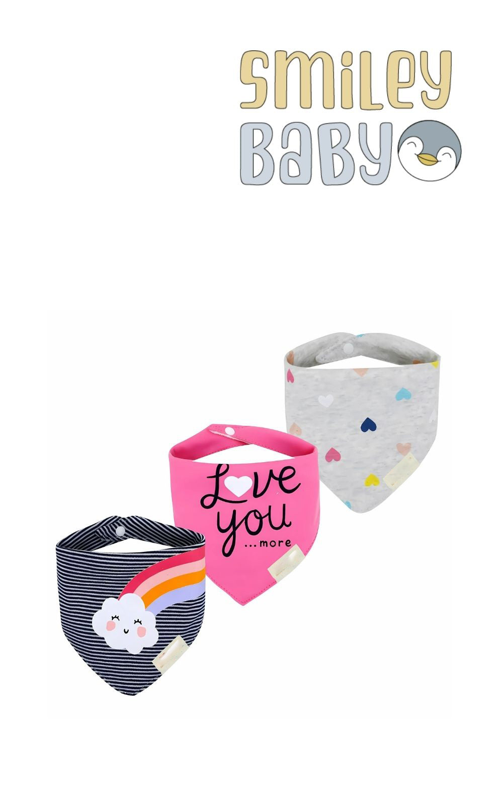 Mom's Care Bibs 3pcs cloud