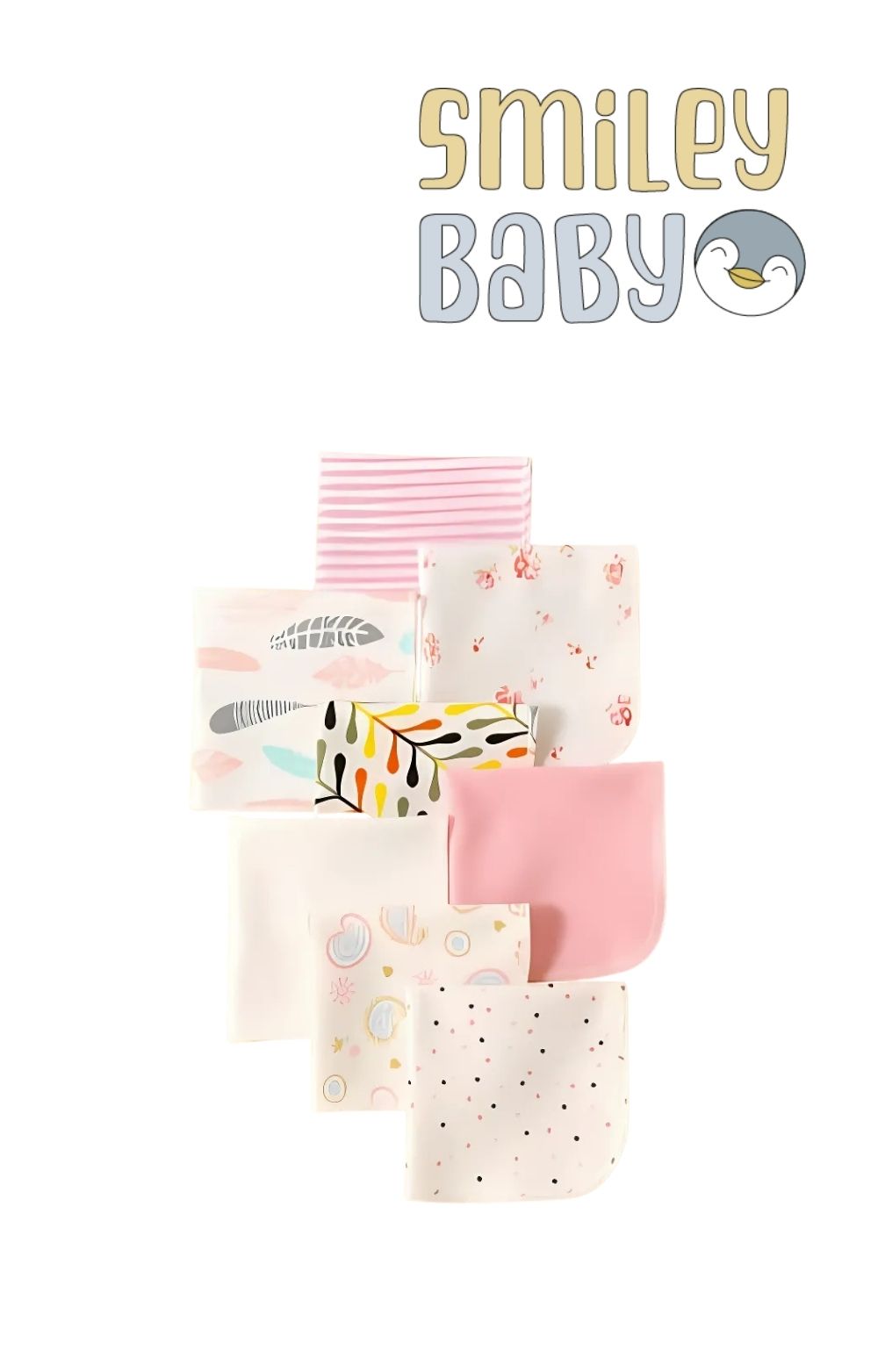 8-Pack Baby Washcloths COTTON FEATHER