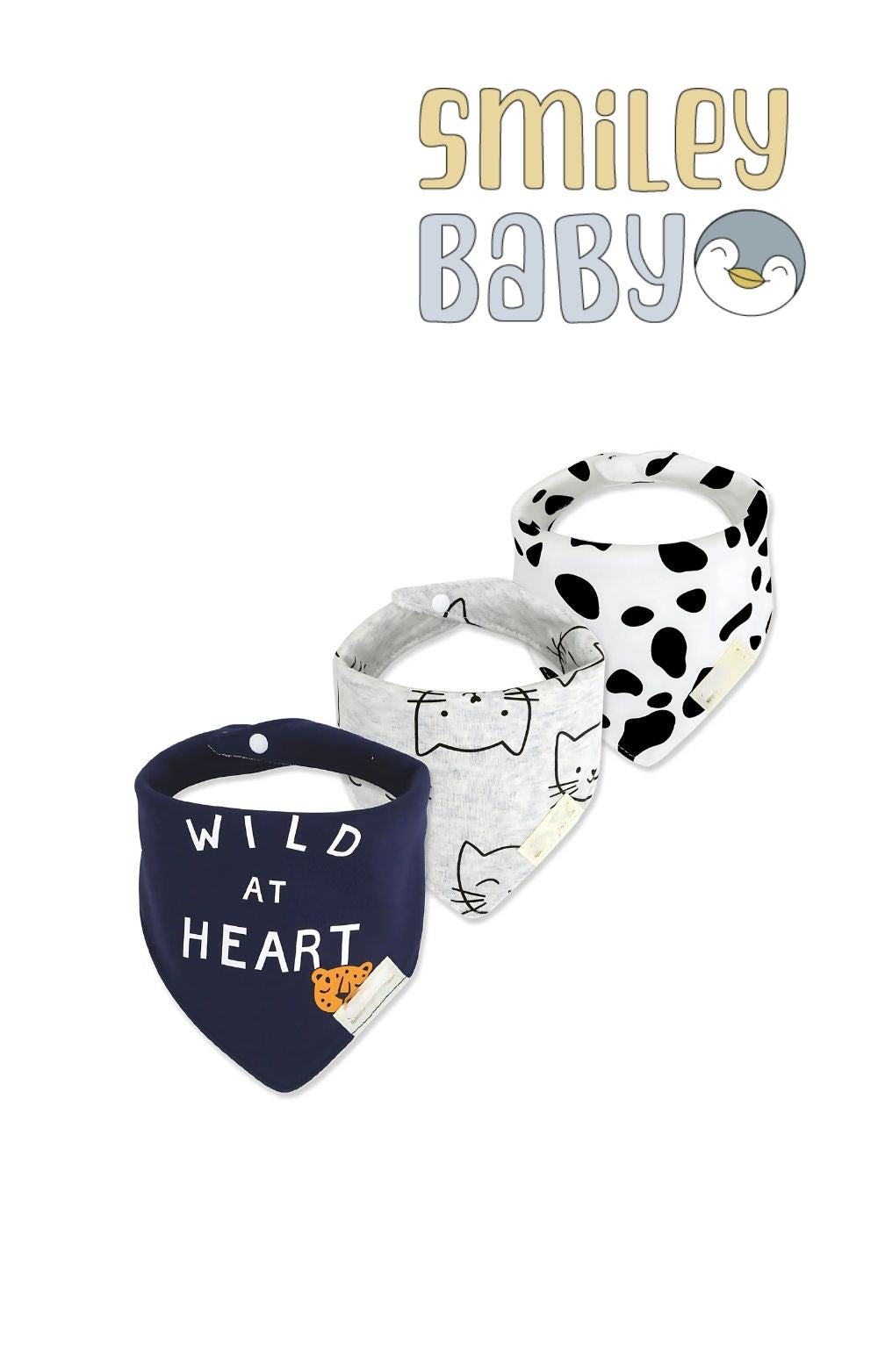 Mom's Care Bibs 3pcs wild at heart