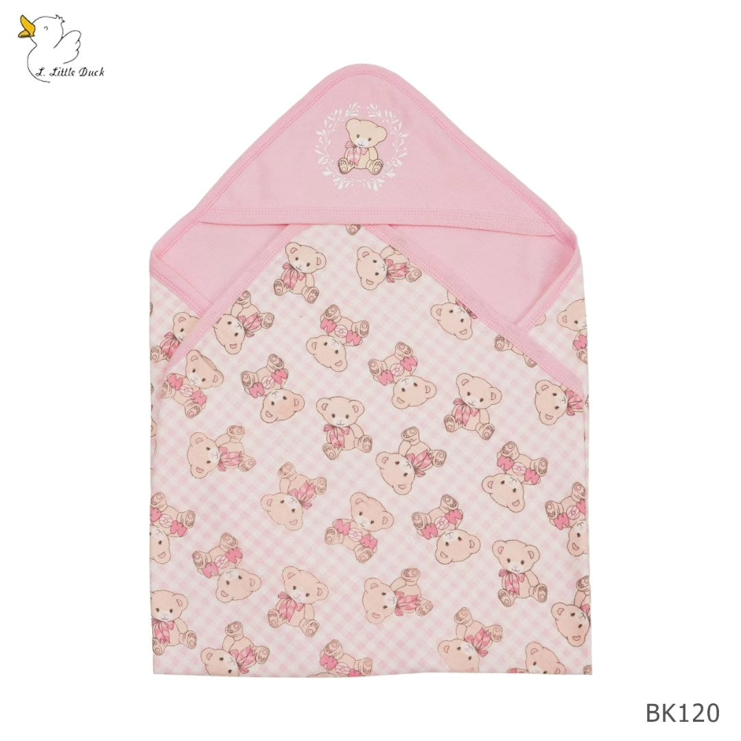 GIRLS Swaddles bear pink