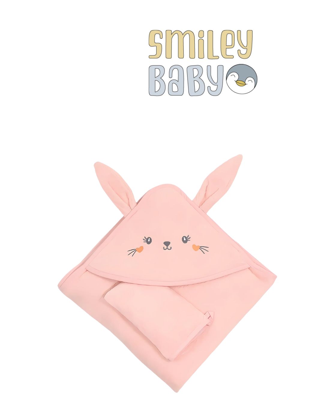 Baby Hooded Towel with loofahSOMO LOVE