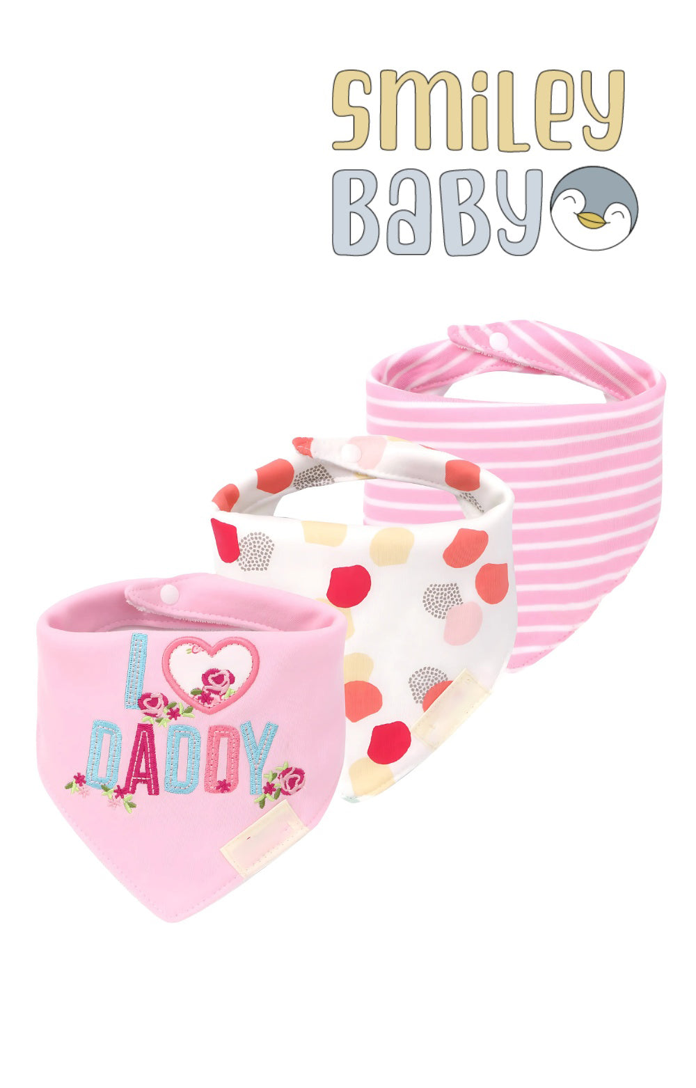 Mom's Care Bibs 3pcs Daddy's love