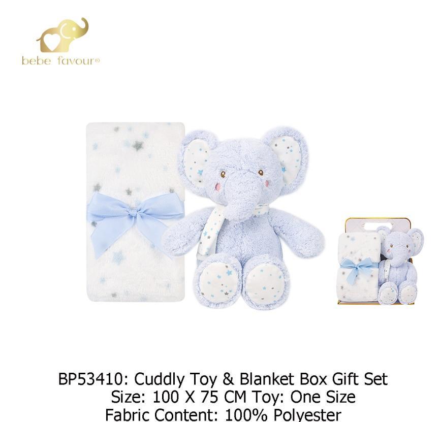 Baby Blanket & Plush Toy Set 53410 100x75cm