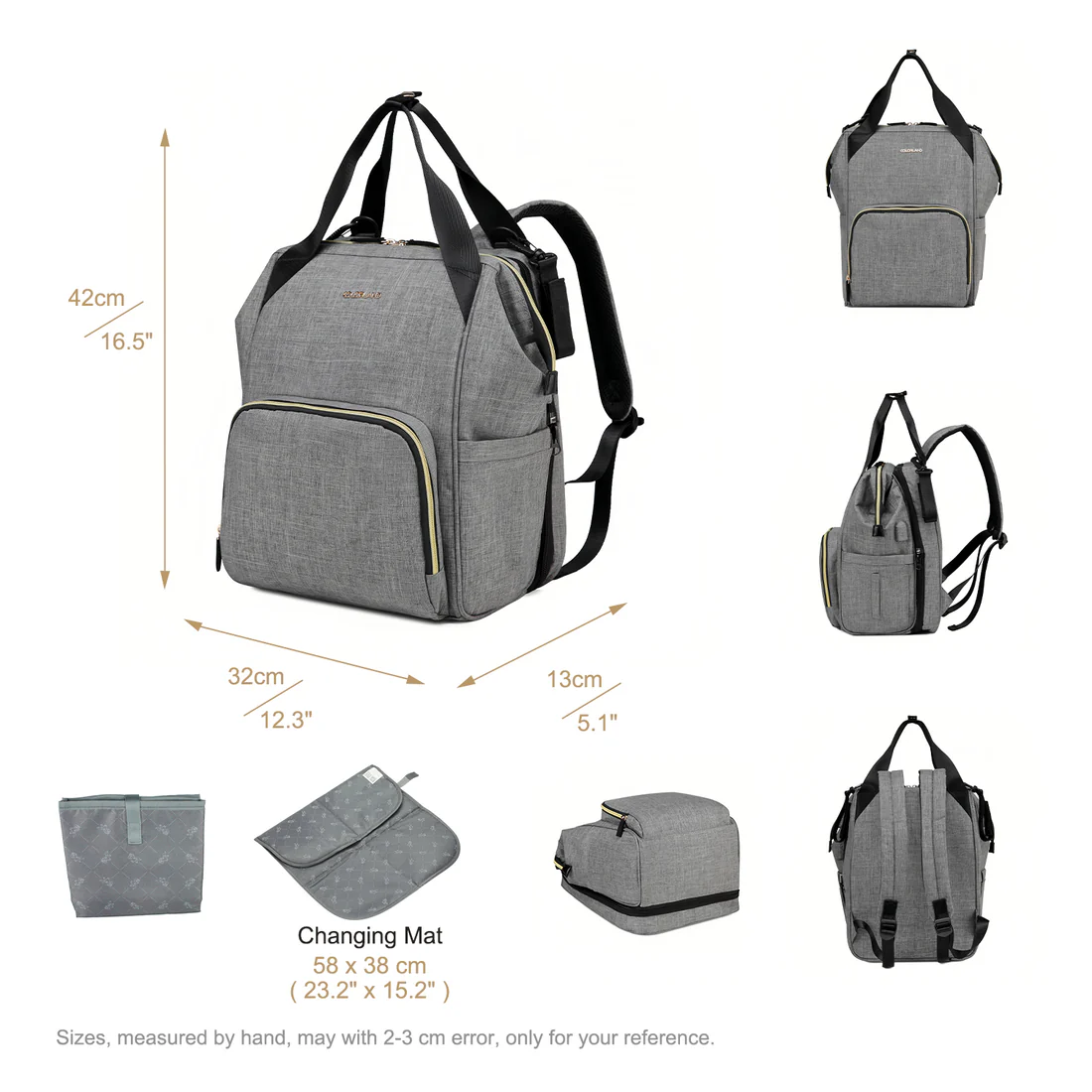 Little Story Betty Diaper Bag (CLD-BP238 B