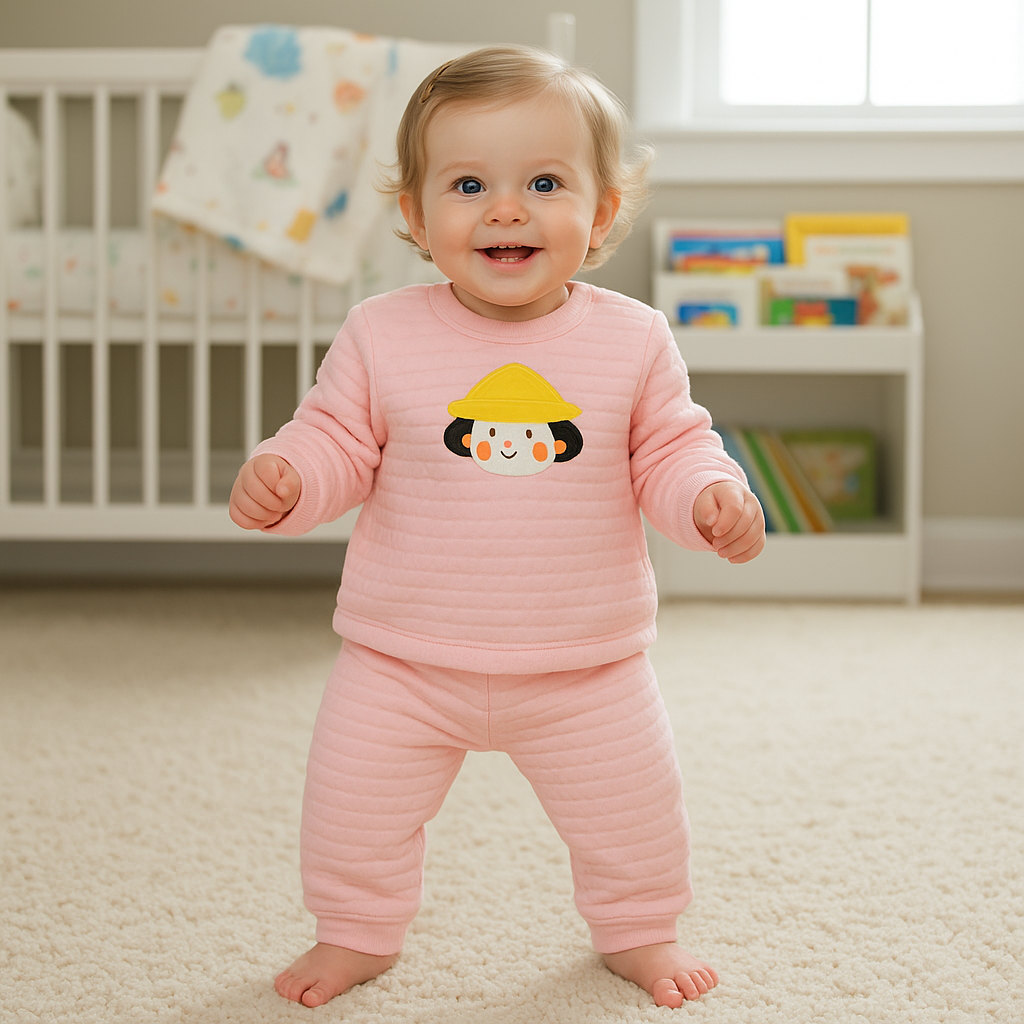 Fleece pyjama pink girl