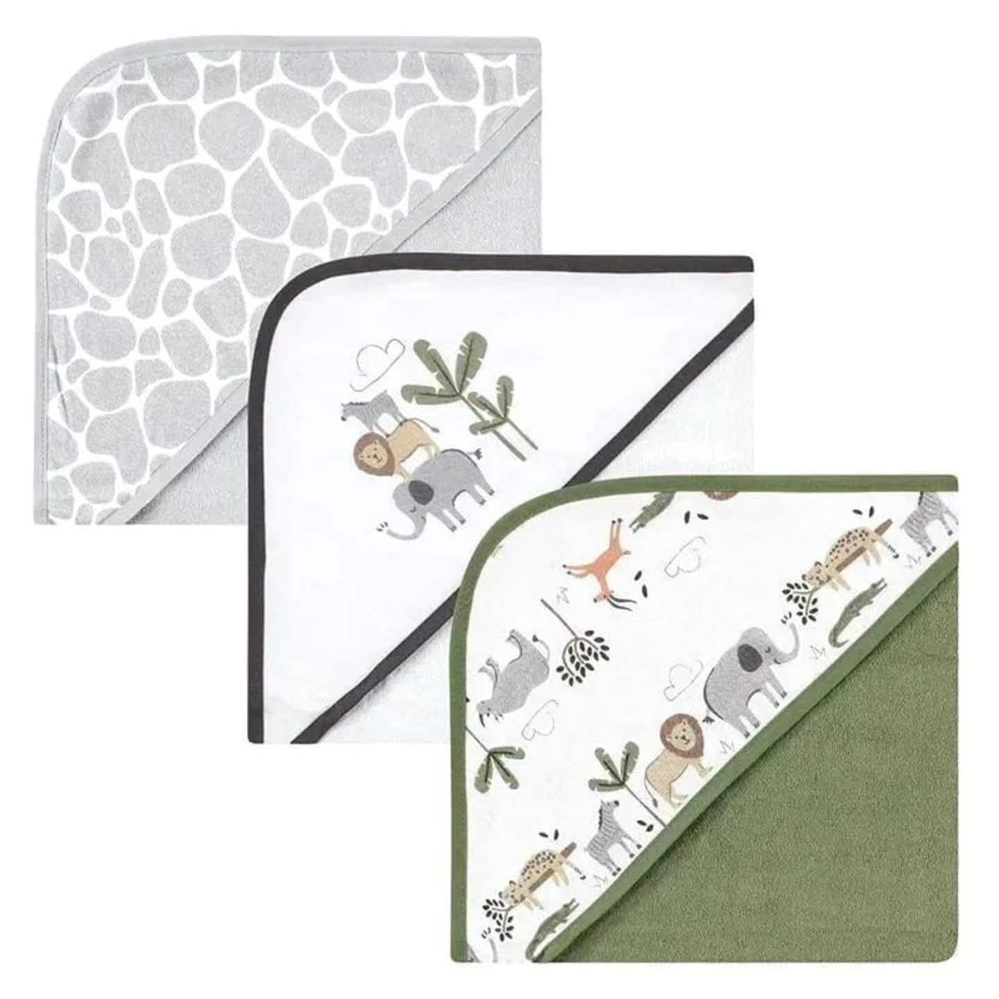 3Hooded Towel green