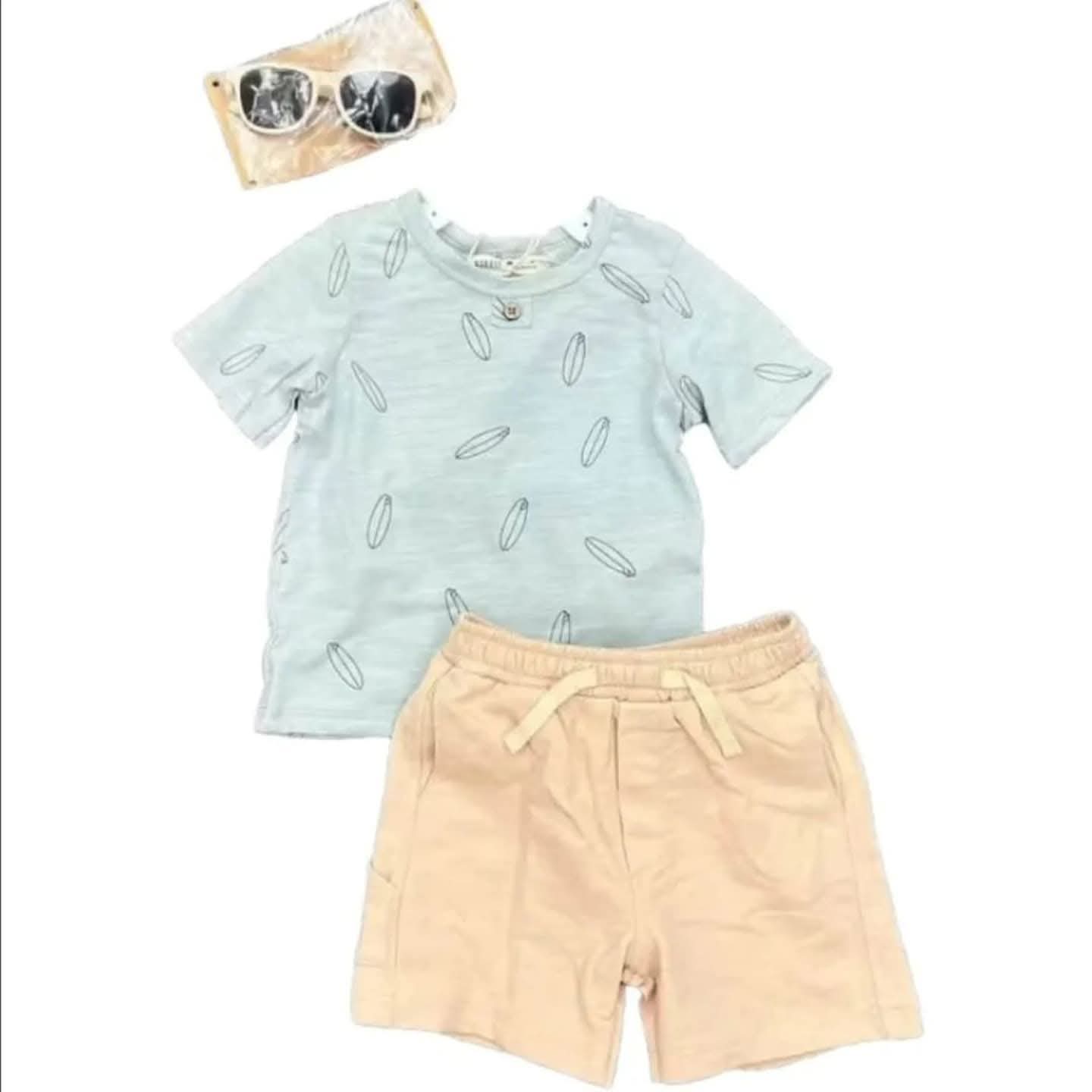 3-Piece Surfboard Print Tee