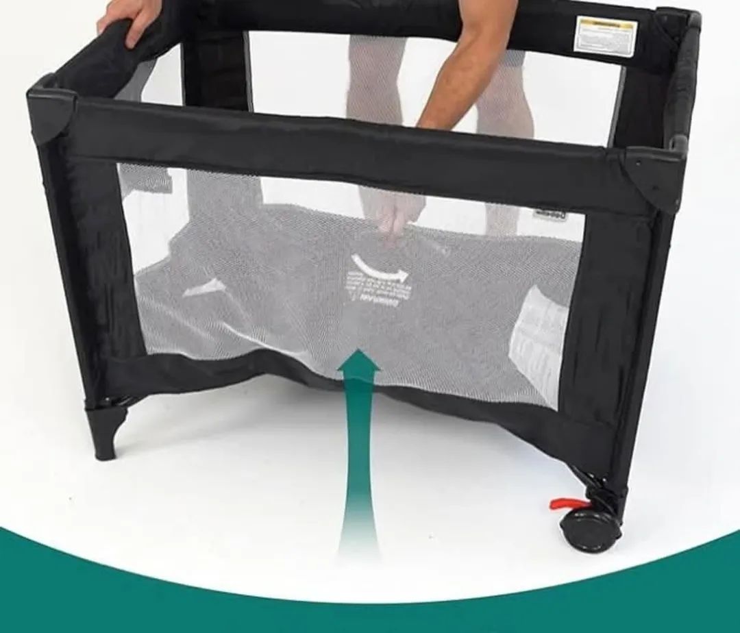 BABELIO Pack and Play Portable Playard with Mattress and Carry Bag