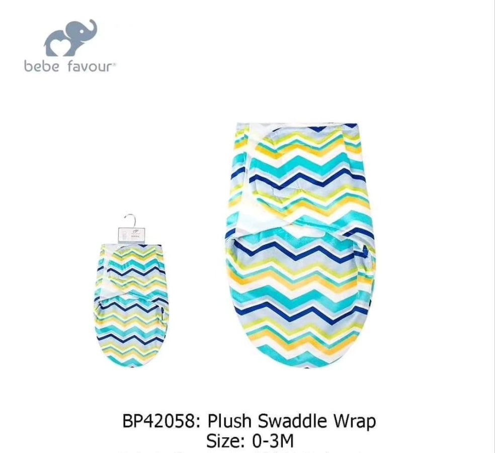 winter swaddle green and blue