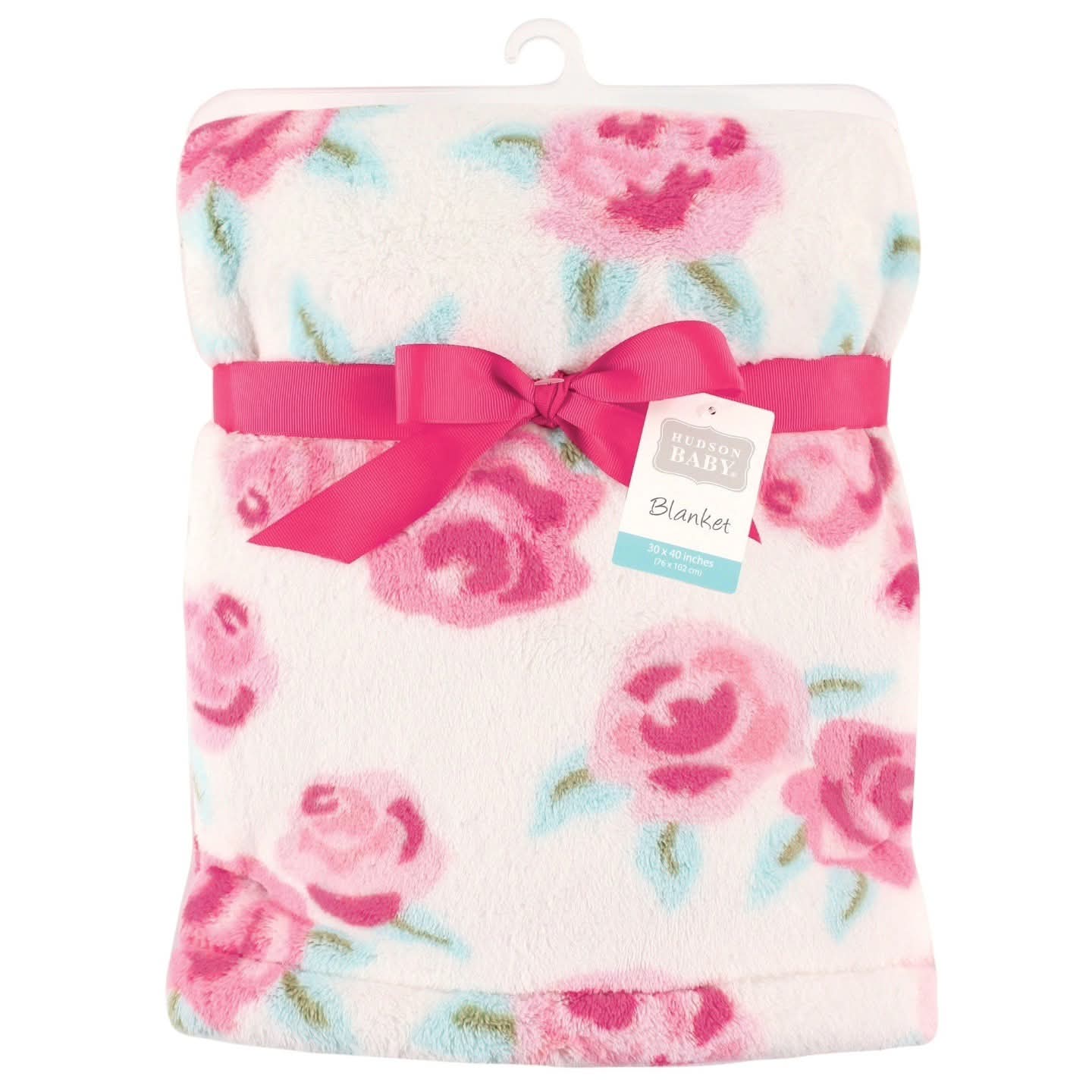 winter blanket Sherpa white rose