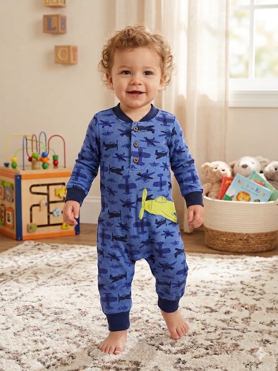 overall coton airplane