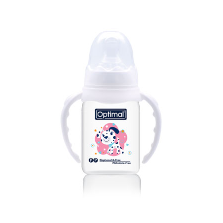 Narrow Neck Orthodontic Feeding Bottle- Handle 140ml OPB-1021