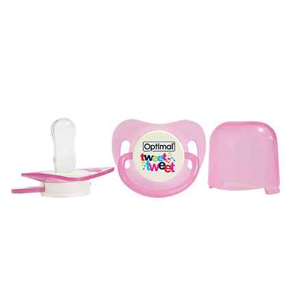 Round Nipple Silicone Pacifier 6+ OPB 1067
