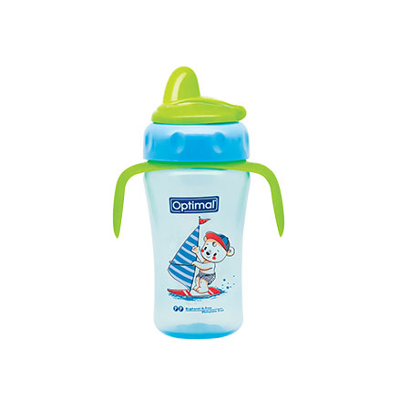 Silicone Spout Cup (260ML) With Handle OPB-1086