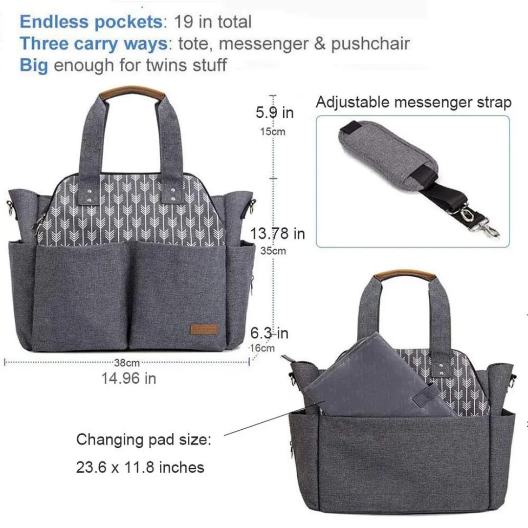 Lekebaby Diaper Bag