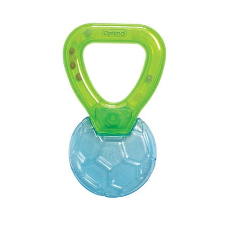 Football-shaped water filled Teether