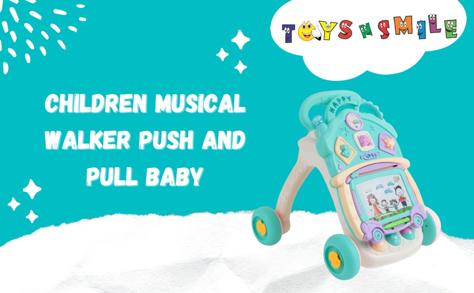 GREEN Children Musical Walker