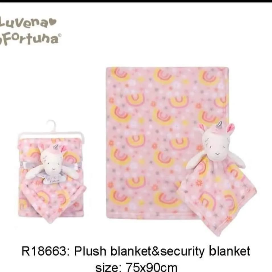 winter blanket Textured fauxfur buddy&blanket unicorn