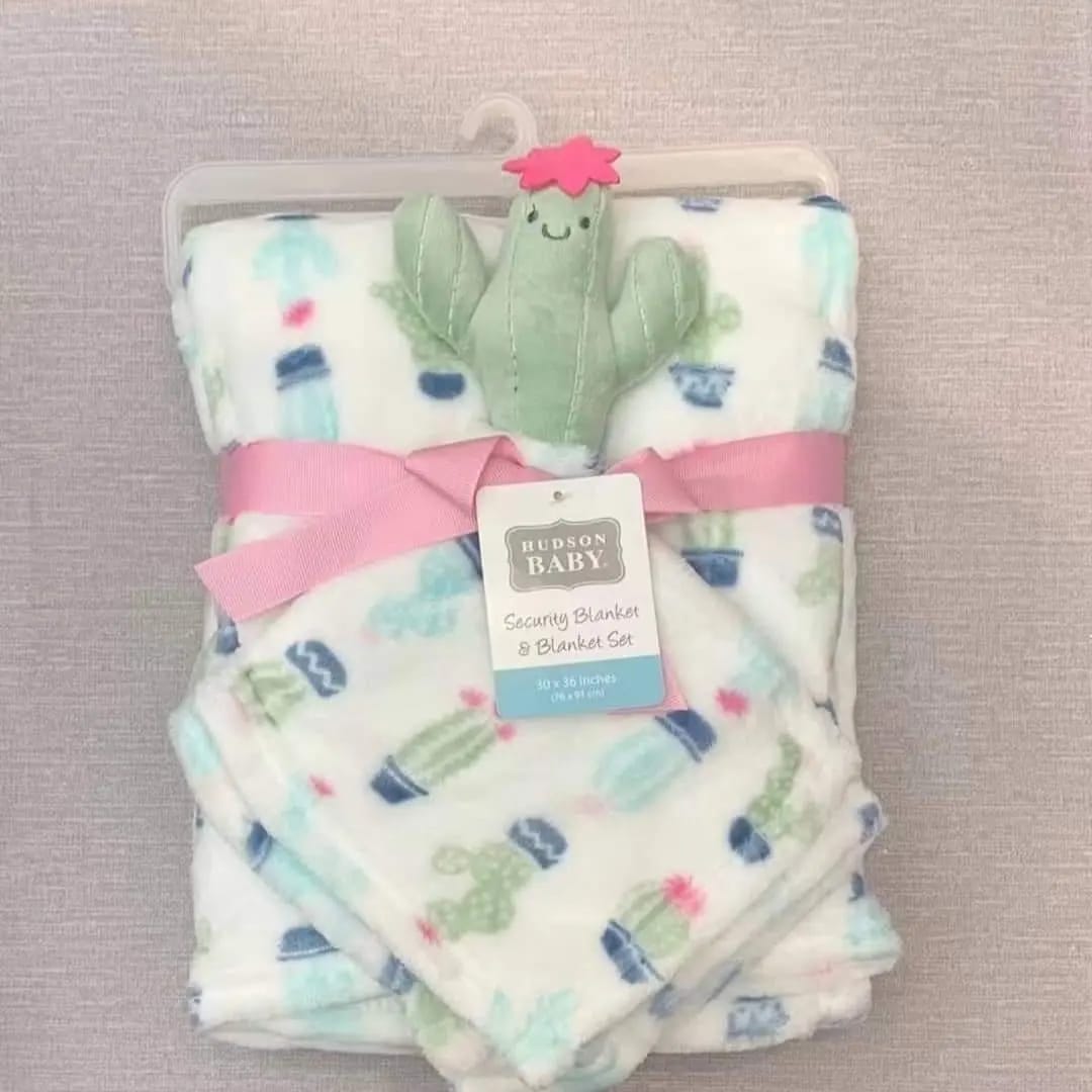 winter blanket Textured fauxfur buddy&blanket cactus