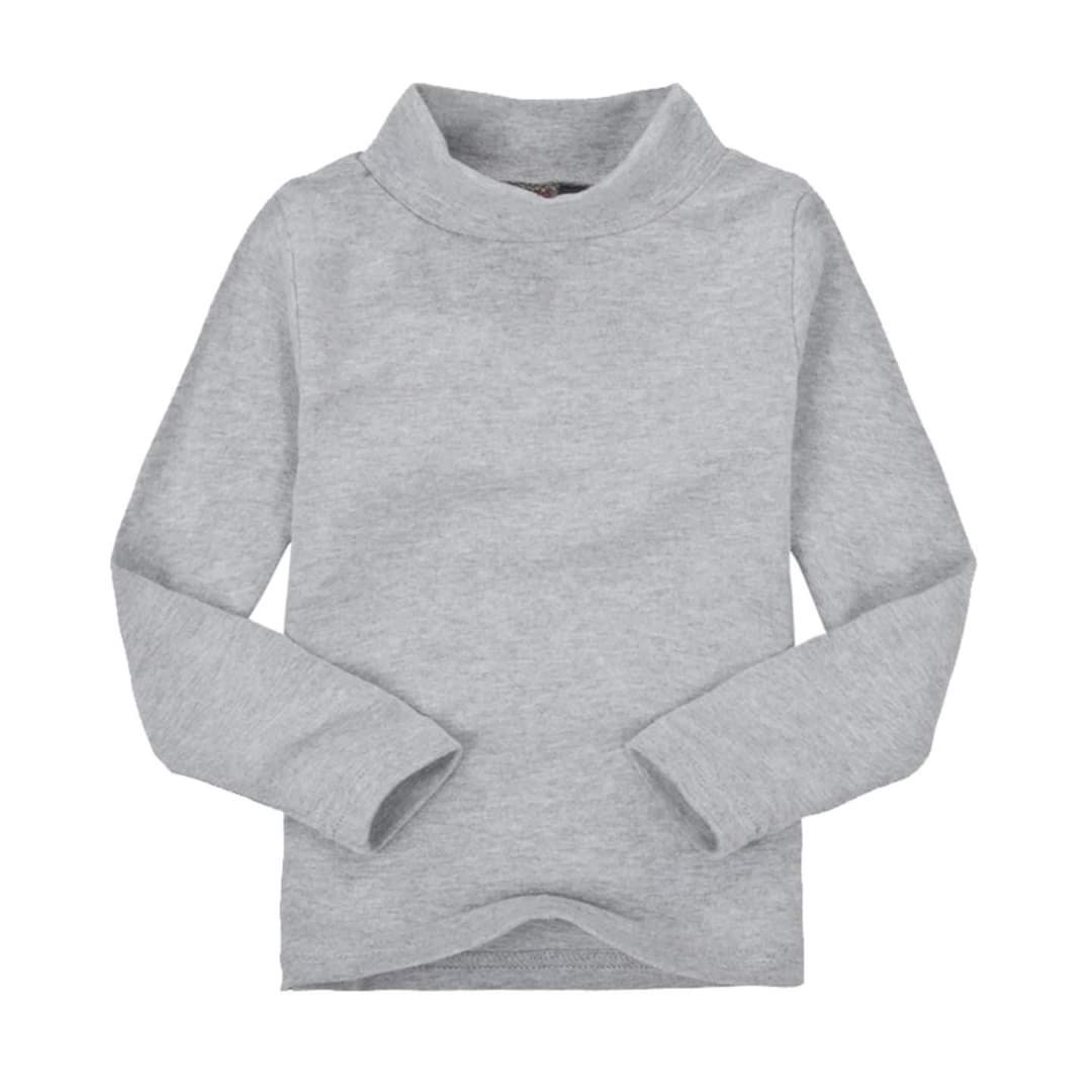 high neck body 100% coton light gray