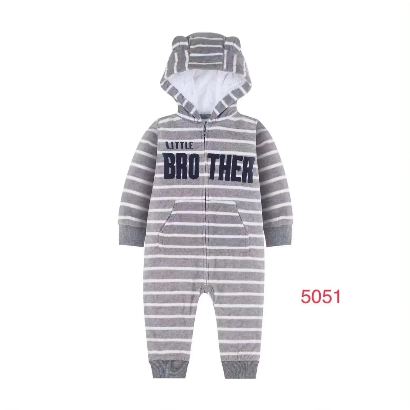 hooded overall little brother