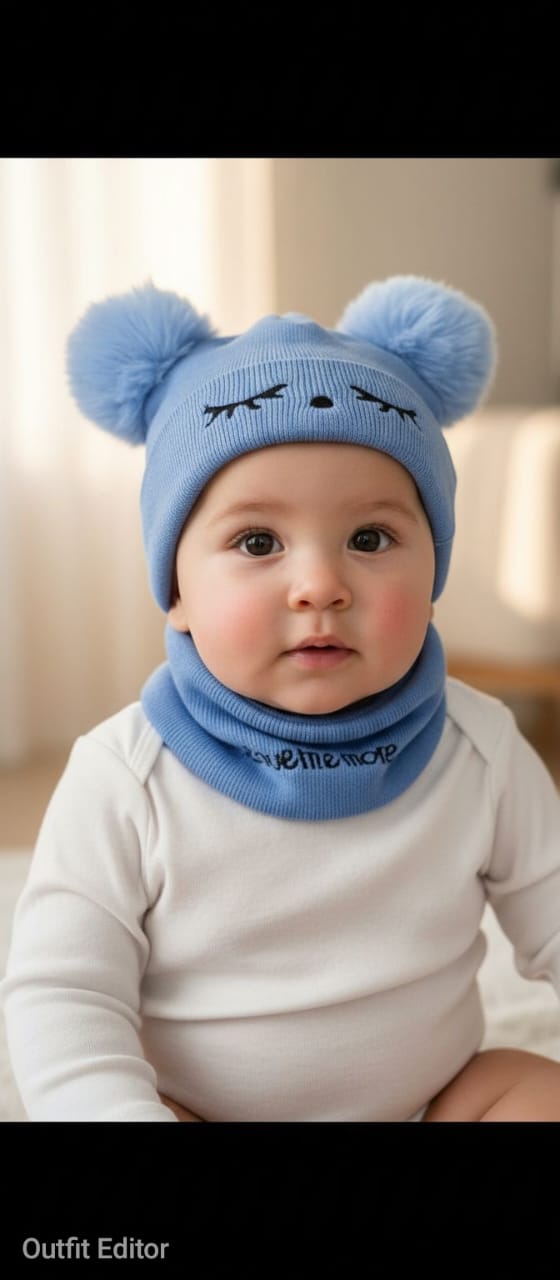 Baby Hat blue Love me more