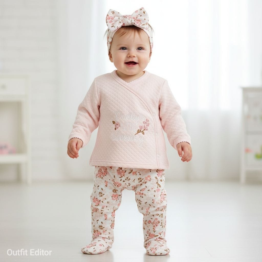 coton set daddy little pink