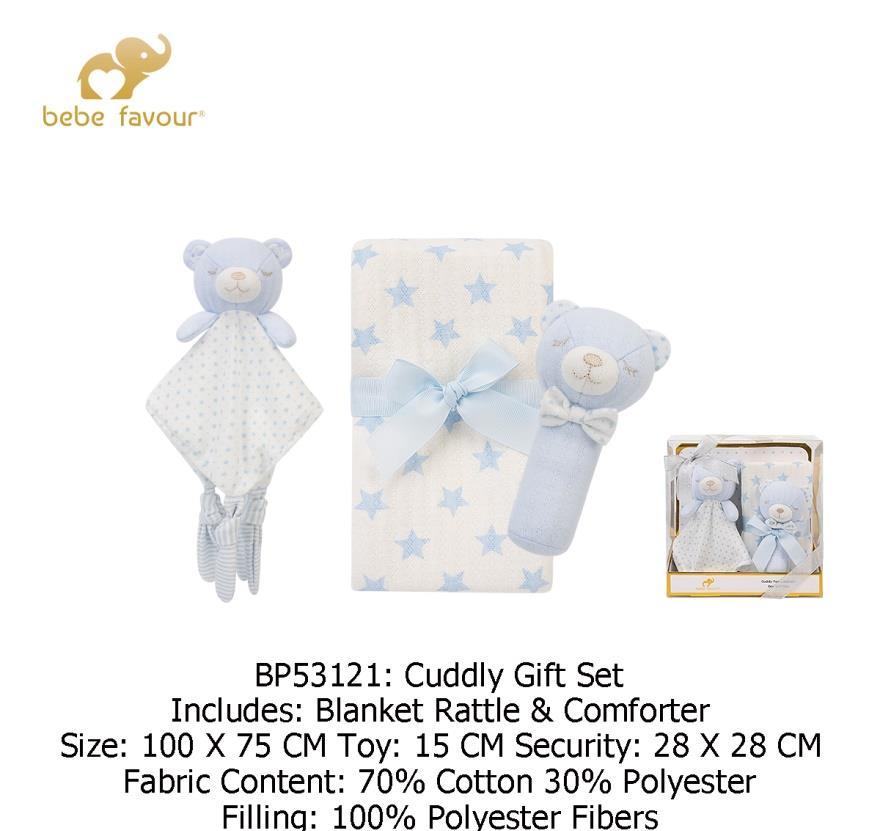 Baby Blanket & Plush Toy Set 53121 100x75cm