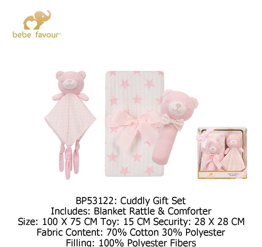 Baby Blanket & Plush Toy Set 53122 100x75cm