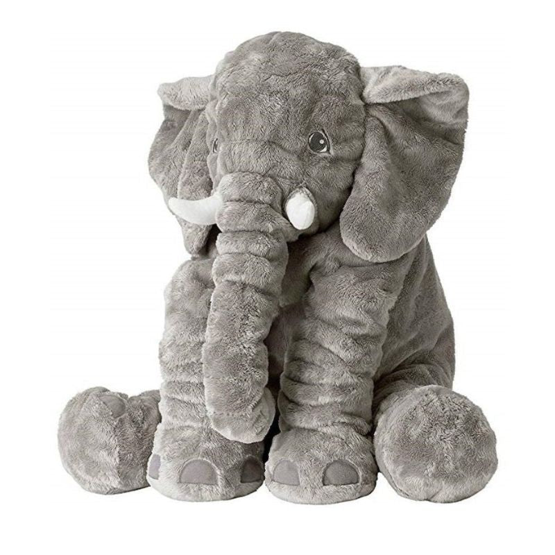 Elephant Doll Pillow Soft Plush GREY