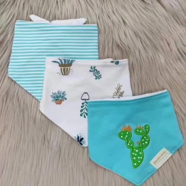 Mom's Care Bibs 3pcs Cactus