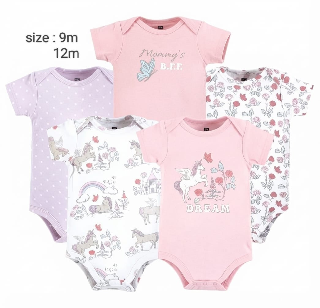 Baby GIRL Cotton Bodysuits DREAM 🦄