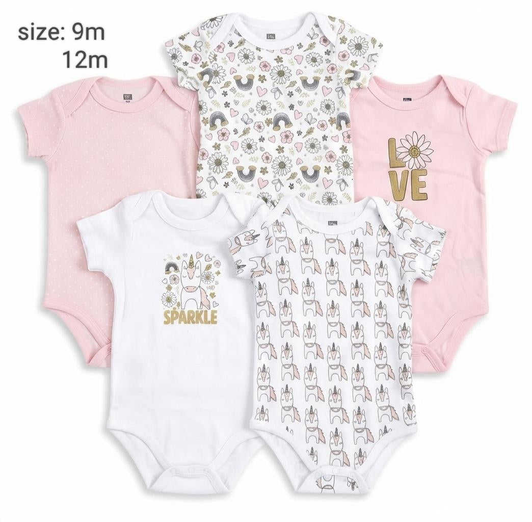 Baby GIRL Cotton Bodysuits Sparkle