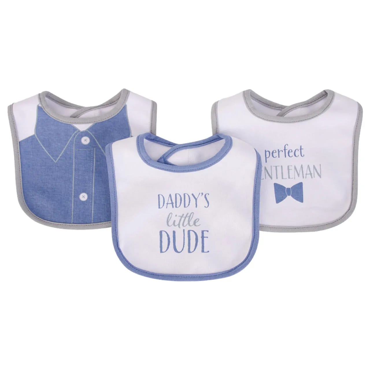 3 Bibs cotton DADDY'little DUDE