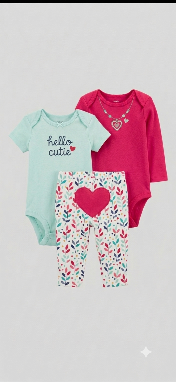 Baby 3-Piece set hello cutie