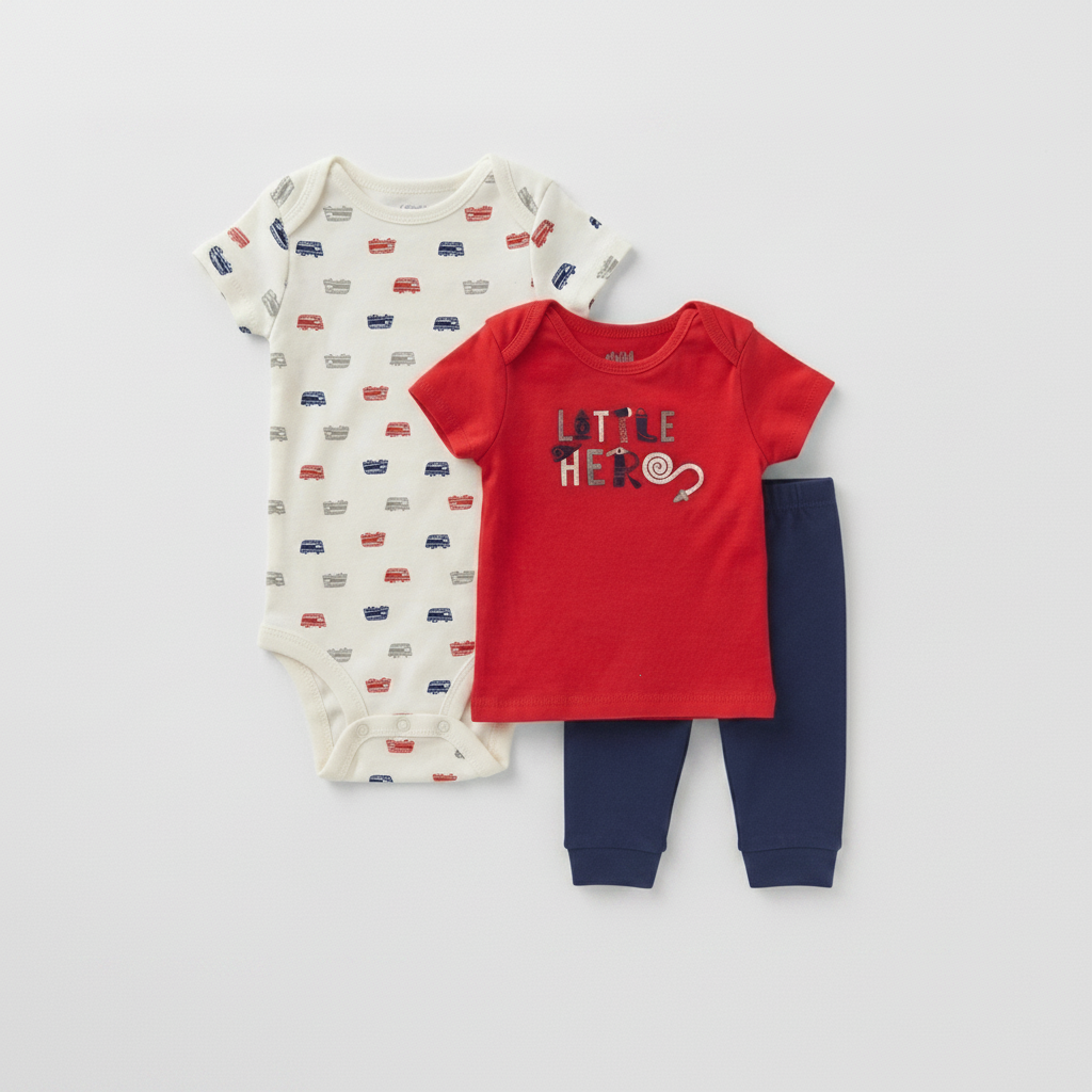 Baby 3-Piece set little hero 🚒