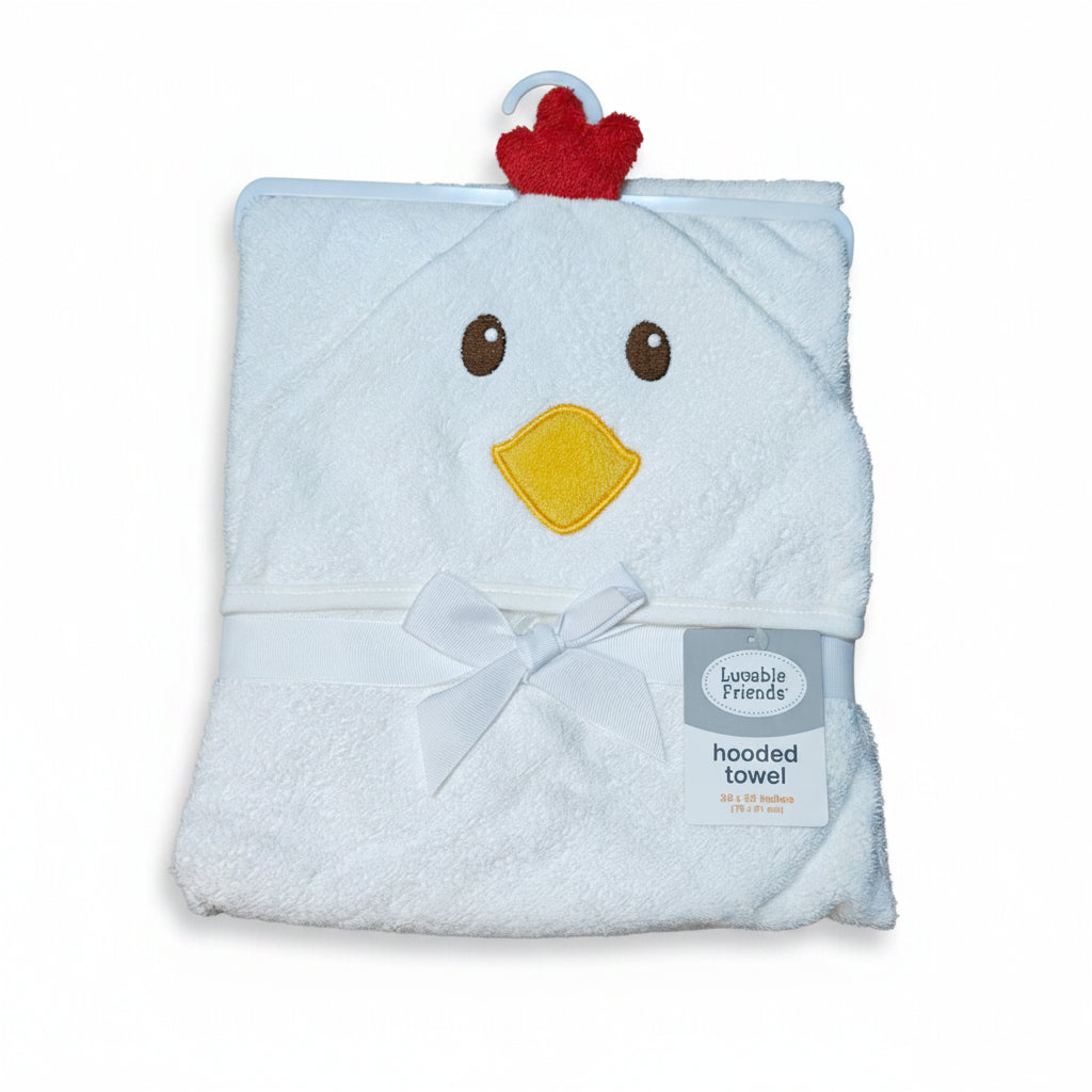Baby hooded towel chicken