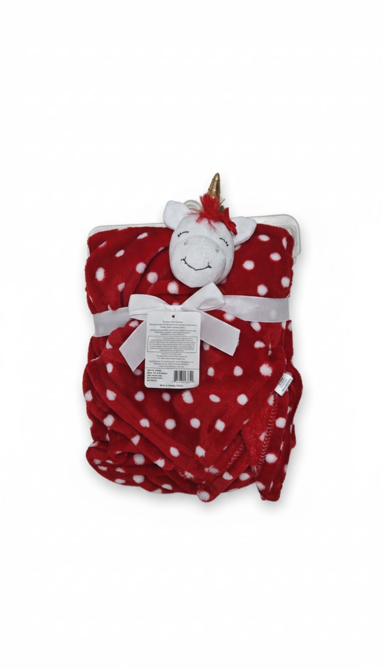 winter blanket Textured fauxfur buddy & blanket unicorn