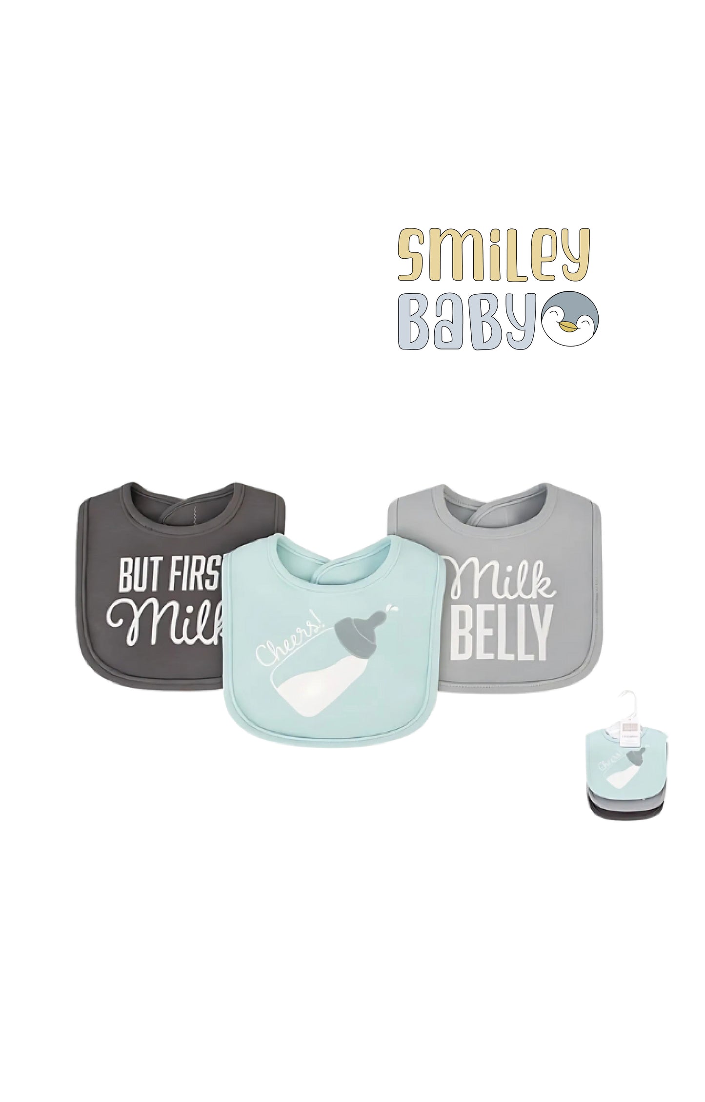 3 Bibs cotton cheers