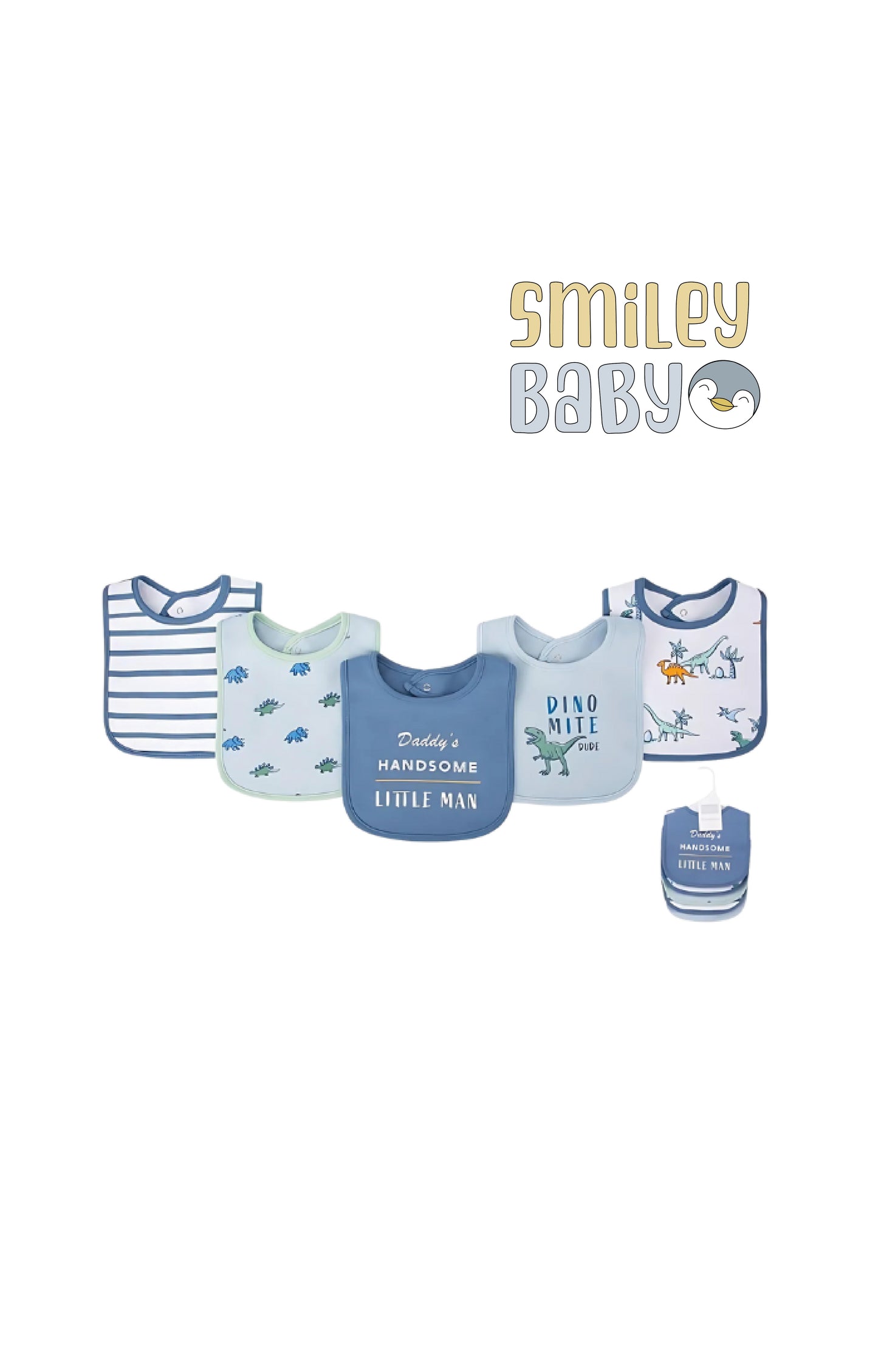 5 Bibs Cotton Pack daddy handsome