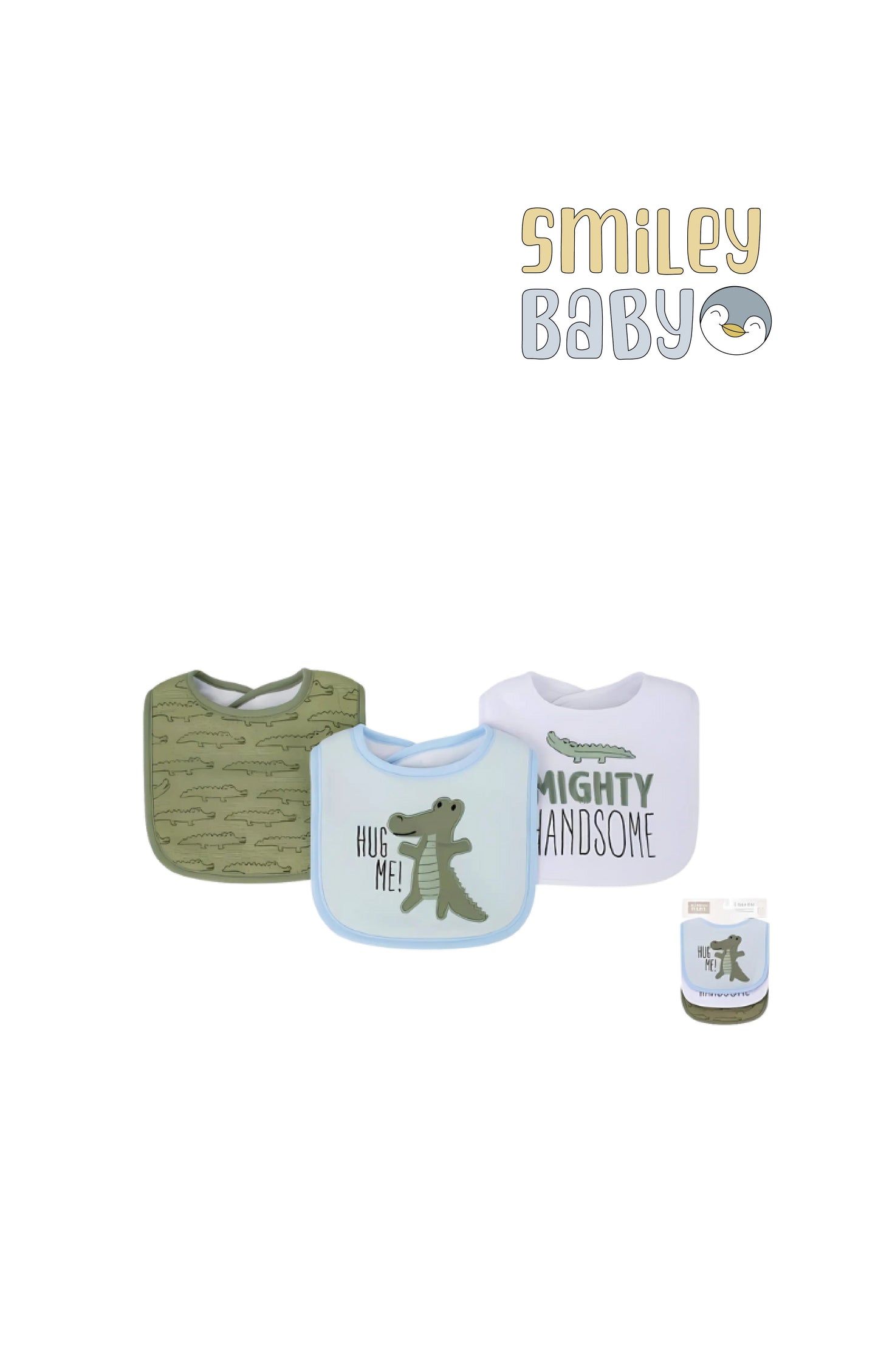 3Pcs Interlock Bibs hug me